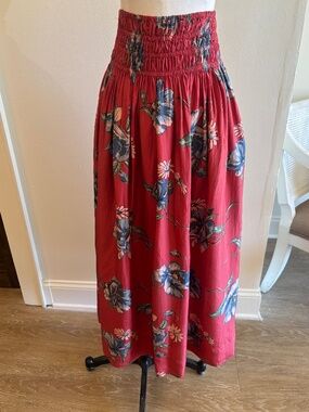 The Great Red Floral Skirt